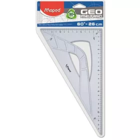   Háromszög vonalzó, műanyag, 60°, 26 cm, MAPED "Geometric"