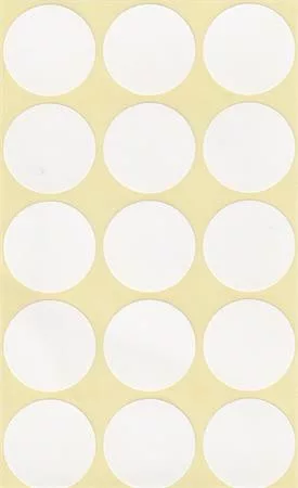 Etikett, köralakú, 25 mm átmérő, 60 etikett/csomag