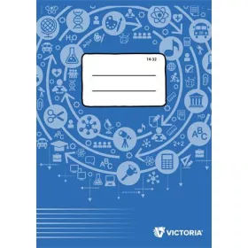   Füzet, tűzött, A5, vonalas, 32 lap, 1. osztály, VICTORIA PAPER Circle "14-32"