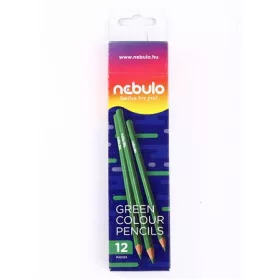 Színes ceruza, háromszögletű, NEBULO, zöld