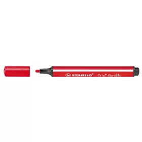   Filctoll, 1,5-2 mm, rugós hegy, STABILO "Trio Scribbi", piros