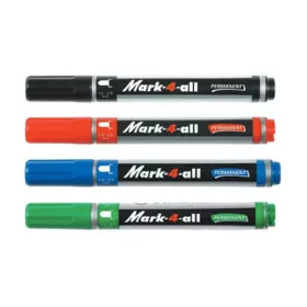   Alkoholos marker, 1,5-2,5 mm, kúpos, STABILO "Mark-4-all", fekete