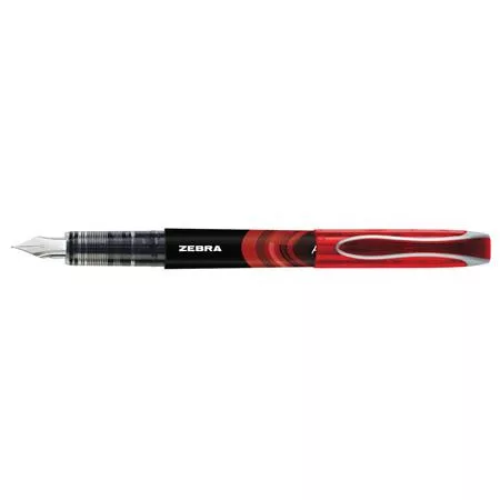 Töltőtoll, 0,6 mm, ZEBRA "Fountain pen", piros