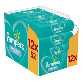 Nedves törlőkendő 12 x 52 lap/doboz Pampers Fresh Clean