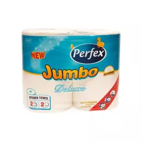   Háztartási papírtörlő kéztörlő 2 rétegű 2 tekercs/csomag 300 lap Boni Perfex Jumbo Deluxe
