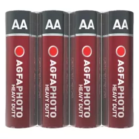 Elem, AA, 4 db, féltartós (szén-cink), zsugor, AGFAPHOTO "Heavy Duty"
