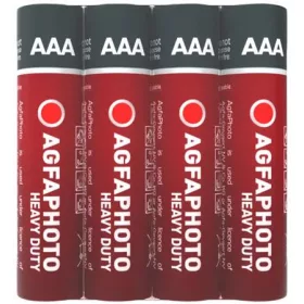 Elem, AAA, 4 db, féltartós (szén-cink), zsugor, AGFAPHOTO "Heavy Duty"