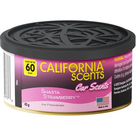Autóillatosító konzerv, 42 g, CALIFORNIA SCENTS "Shasta Strawberry"