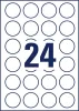 Etikett, univerzális, 40 mm, kör, AVERY ZWECKFORM, 240 etikett/csomag