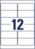 Etikett, 99,1x42,3 mm, poliészter, időjárásálló, AVERY ZWECKFORM, fehér, 240 etikett/csomag