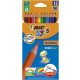 Színes ceruza készlet, BIC KIDS "Evolution", 12 különböző szín
