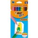 Színes ceruza készlet, BIC KIDS "Tropicolors", 12 különböző szín