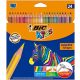 Színes ceruza készlet, BIC KIDS "Evolution Stripes", 24 különböző szín