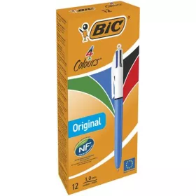   Golyóstoll, 0,32 mm, nyomógombos, négyszínű, BIC "4 Colours Original"