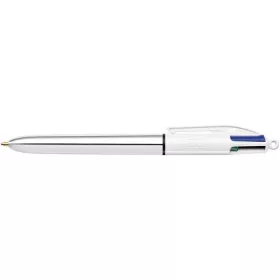 Golyóstoll, 0,32 mm, nyomógombos, négyszínű, BIC "4 Colours Shine"