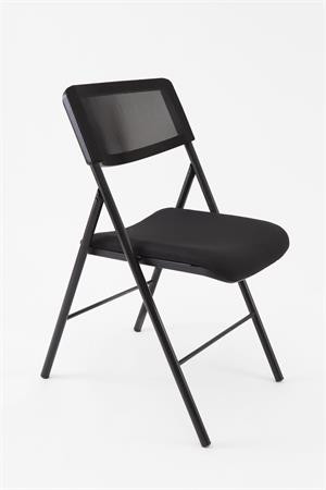 Összecsukható szék, fém és szövet, ALBA "CPDIVANO N", fekete