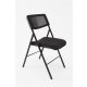 Összecsukható szék, fém és szövet, ALBA "CPDIVANO N", fekete
