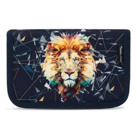   Tolltartó, klapnis, cipzáras, BELMIL "Lion", fekete, oroszlán