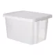 Tárolódoboz, tetővel, 45 l, áttetsző, CURVER "Essentials"