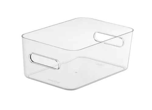 Műanyag tárolódoboz, 5,3 liter, SMARTSTORE "Compact Clear M", átlátszó