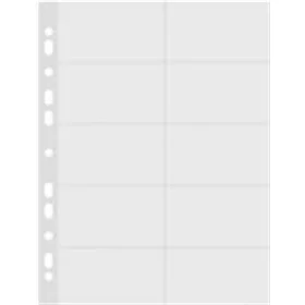   Névjegykártyatartó genotherm, lefűzhető, A4, 50 mikron, víztiszta, DONAU