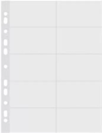 Névjegykártyatartó genotherm, lefűzhető, A4, 50 mikron, víztiszta, DONAU