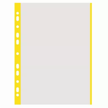 Genotherm, lefűzhető, színes szélű, A4, 40 mikron, narancsos felület, DONAU, sárga