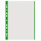 Genotherm, lefűzhető, színes szélű, A4, 40 mikron, narancsos felület, DONAU, zöld