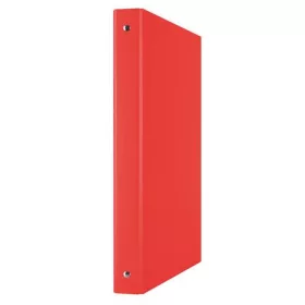   Gyűrűs könyv, 4 gyűrű, 35 mm, A4, PP/karton, DONAU, piros