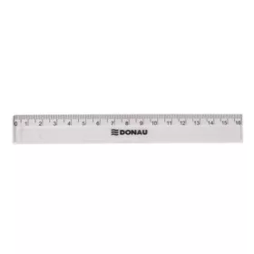 Vonalzó, műanyag, 16 cm, DONAU