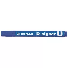 Alkoholos marker, 2-4 mm, kúpos, DONAU "D-signer U", kék