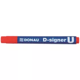 Alkoholos marker, 2-4 mm, kúpos, DONAU "D-signer U", piros