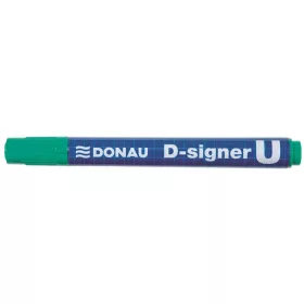 Alkoholos marker, 2-4 mm, kúpos, DONAU "D-signer U", zöld