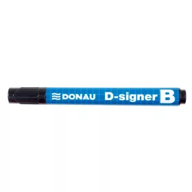 Táblamarker, 2-4 mm, kúpos, DONAU "D-signer B"", fekete