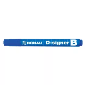 Táblamarker, 2-4 mm, kúpos, DONAU "D-signer B", kék