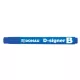 Táblamarker, 2-4 mm, kúpos, DONAU "D-signer B", kék
