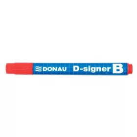 Táblamarker, 2-4 mm, kúpos, DONAU "D-signer B", piros