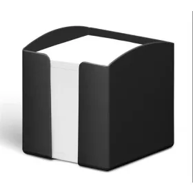   Jegyzettömbtartó, műanyag, 100x100 mm, feltöltve, DURABLE "ECO", fekete