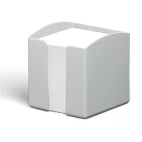   Jegyzettömbtartó, műanyag, 100x100 mm, feltöltve, DURABLE "ECO", szürke