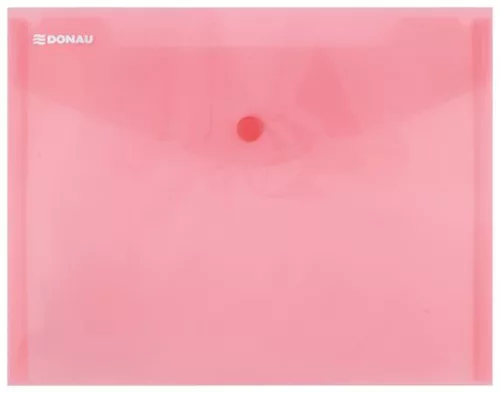 Irattartó tasak, A5, PP, patentos, DONAU, piros