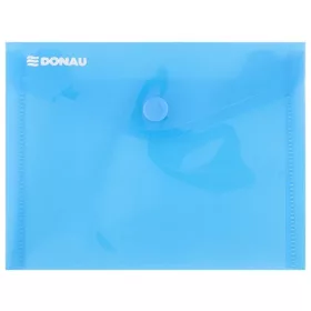 Irattartó tasak, A6, PP, patentos, DONAU, kék