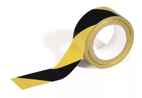 Jelölőszalag, 50 mm x 33 m, 0,16 mm, DURABLE "DURALINE", sárga-fekete