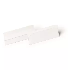   Logisztikai zseb, 100x38 mm, fekvő, DURABLE "HARD COVER", öntapadó csíkkal, átlátszó