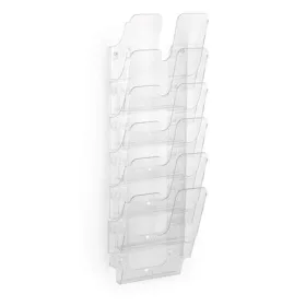   Prospektustartó, fali, álló, A4, DURABLE "FLEXIPLUS 6", áttetsző