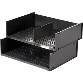   Irattálca, műanyag, fekvő, A3, DURABLE "Optimo", fekete