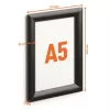 Posztertábla, fali, A5, alumínium keret, DURABLE, fekete