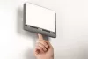 Információs tábla, 149x105,5 mm, DURABLE "CLICK SIGN", szürke