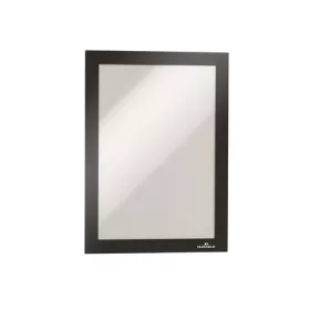   Infokeret, A5, öntapadó háttal, mágneses előlappal, DURABLE "DURAFRAME", ezüst-fekete
