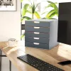 Irattároló, műanyag, 5 fiókos, DURABLE "VARICOLOR® 5", szürke