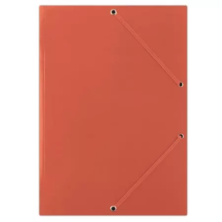 Gumis mappa, karton, A4, DONAU "Standard", piros